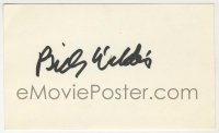 2j0754 BILLY WILDER signed 3x5 index card '80s it can be framed & displayed with a still!
