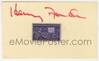 2j0764 HENRY FONDA signed 3x5 index card '44 it can be framed & displayed with a still!