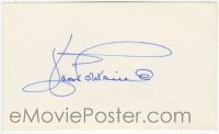 2j0770 JOAN FONTAINE signed 3x5 index card '00s with a collector card and a biography!