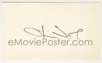 2j0784 OLIVER STONE signed 3x5 index card '80s it can be framed & displayed with a still!