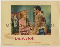 2j0262 BABY DOLL signed LC #8 '57 by Carroll Baker, who's c/u showing photo to Karl Malden!
