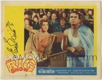 2j0270 BIG SHOW signed LC #5 '61 by Esther Williams, who's staring at Cliff Robertson at circus!