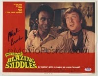 2j0271 BLAZING SADDLES signed LC #3 '74 by Mel Brooks, best c/u of Cleavon Little & Gene Wilder!