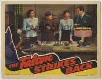 2j0298 FALCON STRIKES BACK signed LC '43 by Jane Randolph, who's with Tom Conway as The Falcon!