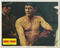 2j0308 HARD TIMES signed LC #5 '75 by Charles Bronson, who's a tough barechested street fighter!