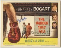 2j0227 HARDER THEY FALL signed TC '56 by Jan Sterling, Humphrey Bogart boxing classic!
