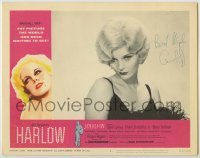 2j0310 HARLOW signed LC #2 '65 by Carol Lynley, great portrait as The Blonde Bombshell!