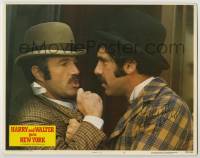 2j0311 HARRY & WALTER GO TO NEW YORK signed LC #3 '76 by Elliott Gould, who's close up w/James Caan!