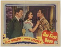 2j0314 HER FIRST BEAU signed LC '41 by Jane Withers, who's with Jackie Cooper & Kenneth Howell!