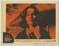2j0317 HOME BEFORE DARK signed LC #6 '58 by Jean Simmons, who's close up clutching a telephone!