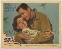 2j0333 JOE SMITH AMERICAN signed LC '42 by Marsha Hunt, who's close up hugging Robert Young!