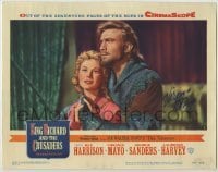 2j0337 KING RICHARD & THE CRUSADERS signed LC #6 '54 by Virginia Mayo, c/u with Laurence Harvey!