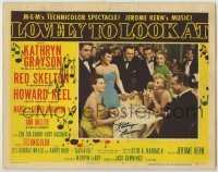 2j0346 LOVELY TO LOOK AT signed LC #8 '52 by BOTH Howard Keel AND Kathryn Grayson!