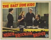 2j0361 'NEATH BROOKLYN BRIDGE signed LC '42 by Noah Beery Jr., who's wearing a sailor suit in office