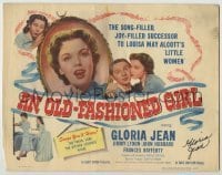 2j0233 OLD-FASHIONED GIRL signed TC '49 by pretty Gloria Jean, who's in love with Jimmy Lydon!