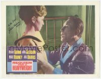 2j0372 REQUIEM FOR A HEAVYWEIGHT signed LC '62 by Julie Harris, who's c/u with Anthony Quinn!