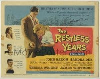 2j0235 RESTLESS YEARS signed TC '58 by John Saxon, who's with Sandra Dee in a town with a dirty mind