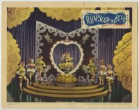 2j0373 RHAPSODY IN BLUE signed LC '48 by Joan Leslie, who's performing in a musical stage number!