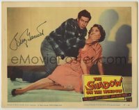2j0382 SHADOW ON THE WINDOW signed LC #2 '57 by Betty Garrett, who's silenced by John Barrymore Jr.!