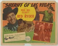 2j0237 SHERIFF OF LAS VEGAS signed TC '44 by Peggy Stewart, Wild Bill Elliot as Red Ryder!