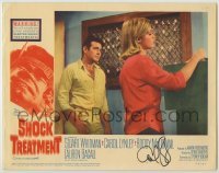 2j0383 SHOCK TREATMENT signed LC #8 '64 by Carol Lynley, who's close up with Stuart Whitman!