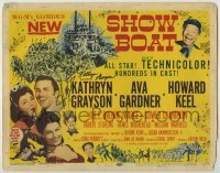 2j0238 SHOW BOAT signed TC '51 by BOTH Kathryn Grayson AND Howard Keel, Kern & Hammerstein musical!