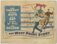 2j0247 WEST POINT STORY signed TC '50 by Virginia Mayo, who's dancing with James Cagney & Doris Day!