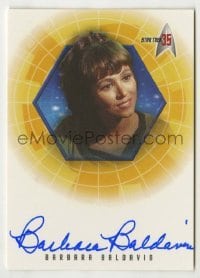2j0815 BARBARA BALDAVIN signed trading card '01 limited edition for Star Trek's 35th anniversary!