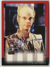 2j0822 BILL MUMY signed trading card '97 great close up as Lennier from TV's Babylon 5!