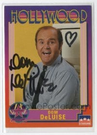 2j0843 DOM DELUISE signed 3x4 trading card #211 '91 great image of the hilarious comedian!