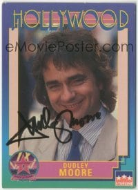 2j0844 DUDLEY MOORE signed 3x4 trading card '91 it can be framed with a vintage or repro still!