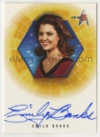 2j0849 EMILY BANKS signed trading card '01 limited edition for Star Trek's 35th anniversary!