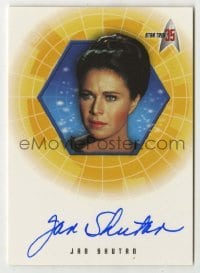 2j0867 JAN SHUTAN signed trading card '01 limited edition for Star Trek's 35th anniversary!