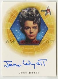 2j0868 JANE WYATT signed trading card '01 limited edition for Star Trek's 35th anniversary!
