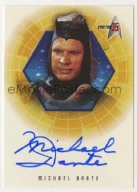 2j0912 MICHAEL DANTE signed trading card '01 limited edition for Star Trek's 35th anniversary!