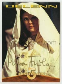 2j0918 MIRA FURLAN signed trading card '96 great close up as Delenn on TV's Babylon 5!