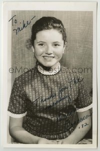 2j0171 NOREEN CORCORAN signed 5x7 photo '82 smiling portrait when she was a child actress!