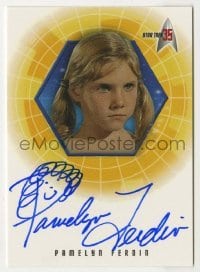 2j0925 PAMELYN FERDIN signed trading card '01 limited edition for Star Trek's 35th anniversary!