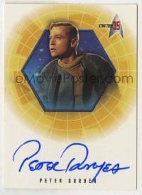 2j0930 PETER DURYEA signed trading card '01 limited edition for Star Trek's 35th anniversary!