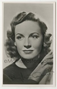 2j0178 PHYLLIS CALVERT signed 4x6 photo '40s great head & shoulders portrait of the pretty actress!