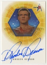 2j0937 RHODES REASON signed trading card '01 limited edition for Star Trek's 35th anniversary!