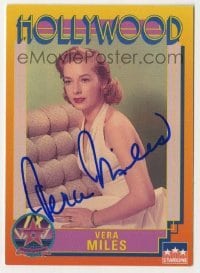 2j0963 VERA MILES signed trading card '91 from the Hollywood Walk of Fame set by Starline!