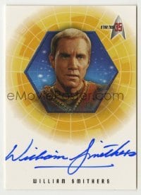 2j0976 WILLIAM SMITHERS signed trading card '01 limited edition for Star Trek's 35th anniversary!