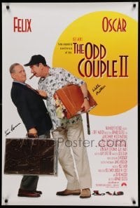 2j0687 ODD COUPLE 2 signed DS 1sh '98 by BOTH Jack Lemmon AND Walter Matthau, comedy sequel!