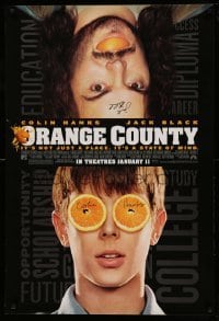 2j0688 ORANGE COUNTY signed advance 1sh '02 by BOTH Colin Hanks AND Jack Black, it's a state of mind