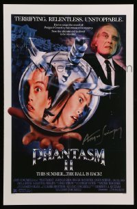 2j0717 ANGUS SCRIMM signed 11x17 REPRO poster '80s The Tall Man with killer ball from Phantasm II!