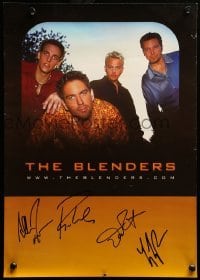 2j0705 BLENDERS signed 12x17 music poster '00s by Ryan Lance, Darren Rust, Allan Rust & Tim Kasper!