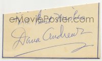 2j0757 DANA ANDREWS signed 3x5 cut index card '50s it can be framed & displayed with a still!