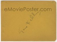 2j0733 GENE KELLY signed 5x6 cut album page '40s it can be framed & displayed with a still!