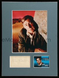 2j0013 GENE RODDENBERRY signed cut album page in 12x16 display '80s ready to frame & hang on wall!
